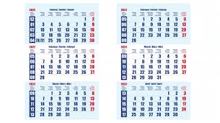 2022 Printable Wall Calendar [upl. by Agnot]