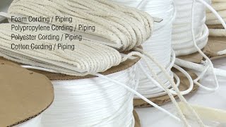 Cording Welting  Piping  Selection Guide [upl. by Kast822]