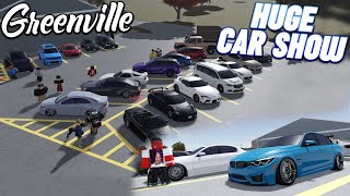 HUGE CAR MEET WITH SUSPENSION UPDATE  ROBLOX  Greenville [upl. by Oilut]