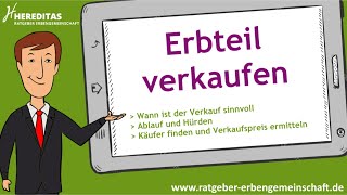 Erbteil verkaufen  In 3 Minuten einfach erklärt [upl. by Solegnave]