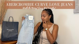 ABERCROMBIE CURVE LOVE JEANS REVIEW  ARE THEY WORTH IT FOR THE CURVY GIRLS  JACQUELINE NOEL [upl. by Hertzog]