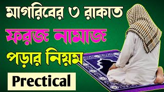 মাগরিবের ৩ রাকাত ফরজ নামাজ পড়ার নিয়ম 🔥Magrib ki namaz 🔥 Magriber namaz porar niom [upl. by Acillegna]