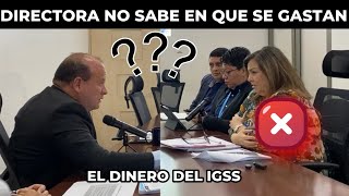 CRISTIAN ALVAREZ MUESTRA COMO LA DIRECTORA DEL IGSS NO SABE CUANTO COSTO UN HOSPITAL GUATEMALA [upl. by Cranford]