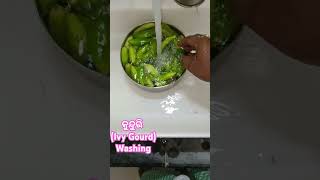 Kunduri Ivy Gourd washing youtubeshorts short viralvideo ivygourdrecipe shorts trending [upl. by Letnuhs]