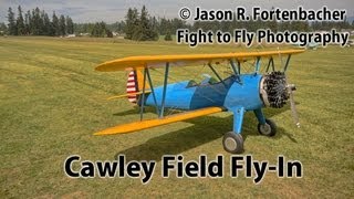 Cawley Field FlyIn  Stearman PT22 Cessna Piper Etc [upl. by Aihsele]