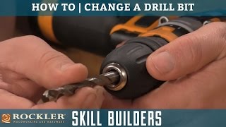 How to Change a Drill Bit  Rockler Skill Builders [upl. by Maise132]