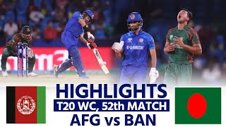 AFG vs BAN Highlights Afghanistan vs Bangladesh Super8 Match Highlights  Match Highlights [upl. by Ahseiyk]