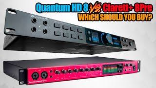 Focusrite Clarett Vs PreSonus Quantum HD8  Which Audio Interface Is Best For You [upl. by Airan884]