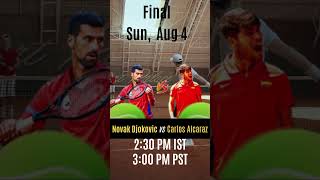 Novak Djokovic vs Carlos Alcaraz  Paris Olympics Final  Gold Medal Match [upl. by Hamilah]