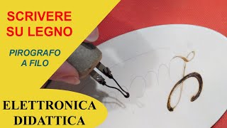 Scrivere con un pirografo Breve tutorial di pirografia pratica la scrittura con un pirografo [upl. by Einahpehs]