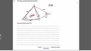 Sine and Cosine Rule 2 GCSE Higher Maths Exam Qs 18 [upl. by Olivia]