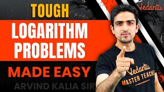 Tough Logarithm Questions Made Easy  Class 11 Maths  JEE 2024  Arvind Kalia Sir  Vedantu JEE [upl. by Neerod]