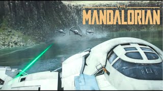 Tie Interceptor Chase Scene 4K HDR  The Mandalorian [upl. by Acemaj568]