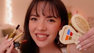 ASMR Wooden Makeup Personal Attention amp Pampering layered sounds gentle for sleep and anxiety [upl. by Cressy]