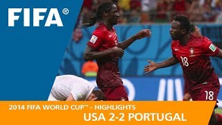 USA v Portugal  2014 FIFA World Cup  Match Highlights [upl. by Oninotna283]