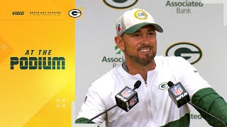 Matt LaFleur on Carrington Valentine ‘He’s got a really bright future’ [upl. by Nnaeilsel]