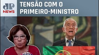 Presidente de Portugal se pronuncia em meio à crise com premiê Dora Kramer analisa [upl. by Ecirtram]