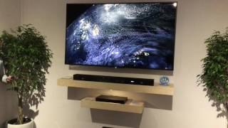 Sony HTST5000  Dolby Atmos Sound Bar  Demo Room at CES 2017 [upl. by Adla]