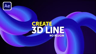 Create 3D line in After Effects  After Effects Tutorial  Motion Graphics Tutorial 2022 [upl. by Yemaj]