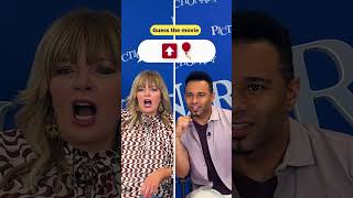 Can YOU name these movies before they do Its Melissa Peterman vs Corbin Blue in EMOJI PICTIONARY [upl. by Ricker22]