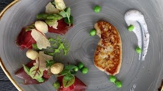 Asperge recept salade van aspergekoppen met eendenlever [upl. by Sontag]