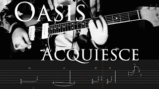 Oasis  Acquiesce Live at Knebworth Intro Guitar Tabs [upl. by Ping]