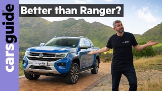 Volkswagen Amarok 2023 review Driving the new Ford Rangerbased ute on and off road before launch [upl. by Ynaffital]