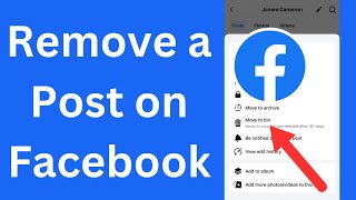 How to Remove a Post on Facebook App [upl. by Stochmal]