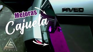 Mejoras para la cajuela  iluminacion Apertura y Control remoto ✅  Aveo tuning [upl. by Namijneb]