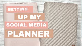 NOTIQBrand SOCIAL MEDIA PLANNER SET UP  HOW TO REPURPOSE YOUR PLANNER PAGES  JUSTRACHELLEW [upl. by Nuahsyar]