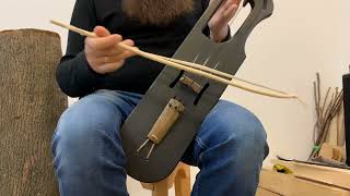 Jouhikko – Russian amp Finnish Tagelharpa Craftsmans acoustic bowed traditional music instrument [upl. by Christoper]