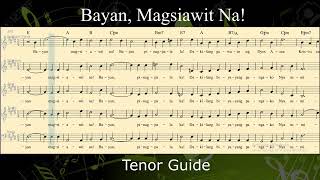 BAYAN MAGSIAWIT NA  Tenor Guide [upl. by Lateh]