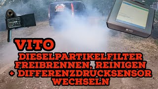 Dieselpartikelfilter voll  Regeneration mit Tester und DPF Reiniger  Mercedes Vito W639 [upl. by Aderf979]