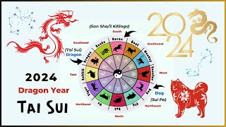 2024 Dragon Year Tai Sui and afflictions 3 Killings and Year Breaker [upl. by Nedle235]