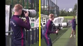 DE BRUYNE Funny moments in TRAINING [upl. by Ogait]