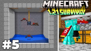 I Made a Spider Spawner XP Farm  Minecraft Survival Episode 5 [upl. by Atinihc71]