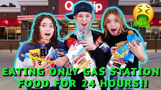 Eating ONLY Gas Station Food For 24 Hours [upl. by Pape]