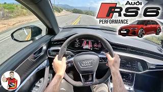 The Audi RS6 Performance is a Wonderfül Wagon POV Drive Review [upl. by Maurice]