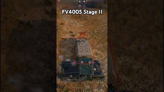 FV4005 Stage II dances with enemy Artillery World of Tanks wot shorts [upl. by Popelka]