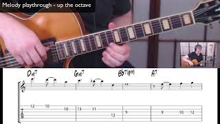 Beautiful Love  Learn The Melody  Jazz Guitar Lesson [upl. by Orwin422]