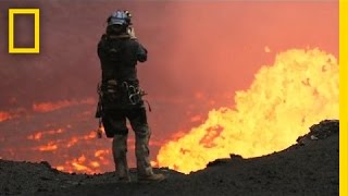 Drones Sacrificed for Spectacular Volcano Video  National Geographic [upl. by Eiromem]