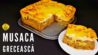 Musaca greceasca de vinete si dovlecei cu carne si sos bechamel delicios pe deasupra [upl. by Derna]