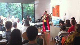 Master Tuvan Throat Singer Kongarol Ondar Коңгароол Ондар Unplugged in Marin [upl. by Yerffej]