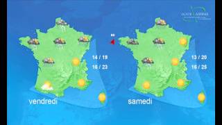 BULLETIN METEO  AGATE FRANCE  JEU 5 JUILLET  16H [upl. by Barde]