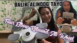 Four Elbow Rebound Ab Wheel Automatic Abdominal Exercise Roller  Balik Alindog unboxing review [upl. by Francklyn]