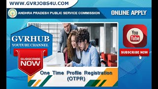 APPSC OTPR Registration Process  How to apply New OTPR Registration  How to change the Password [upl. by Norel]