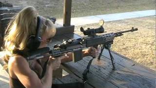 Blondie Firing Full Auto M14 EBR [upl. by Rehpretsirhc32]