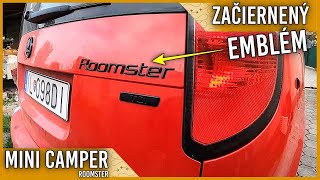 🚘 Začiernenie Emblému  Skoda Tuning  Roomster [upl. by Einahpets872]