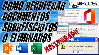 3 Maneras de Recuperar Los Archivos sobrescritosRemplazadosBorradosPerdidos ✅ [upl. by Raffaj]