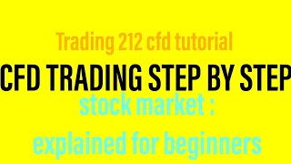 How to Trade CFD  Simple Step By Step Tutorial TRADING 212 [upl. by Quincy615]